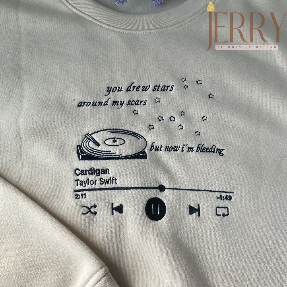Hot 1989 Taylors Version Shirt, Taylor Swift Embroidered Sweatshirt