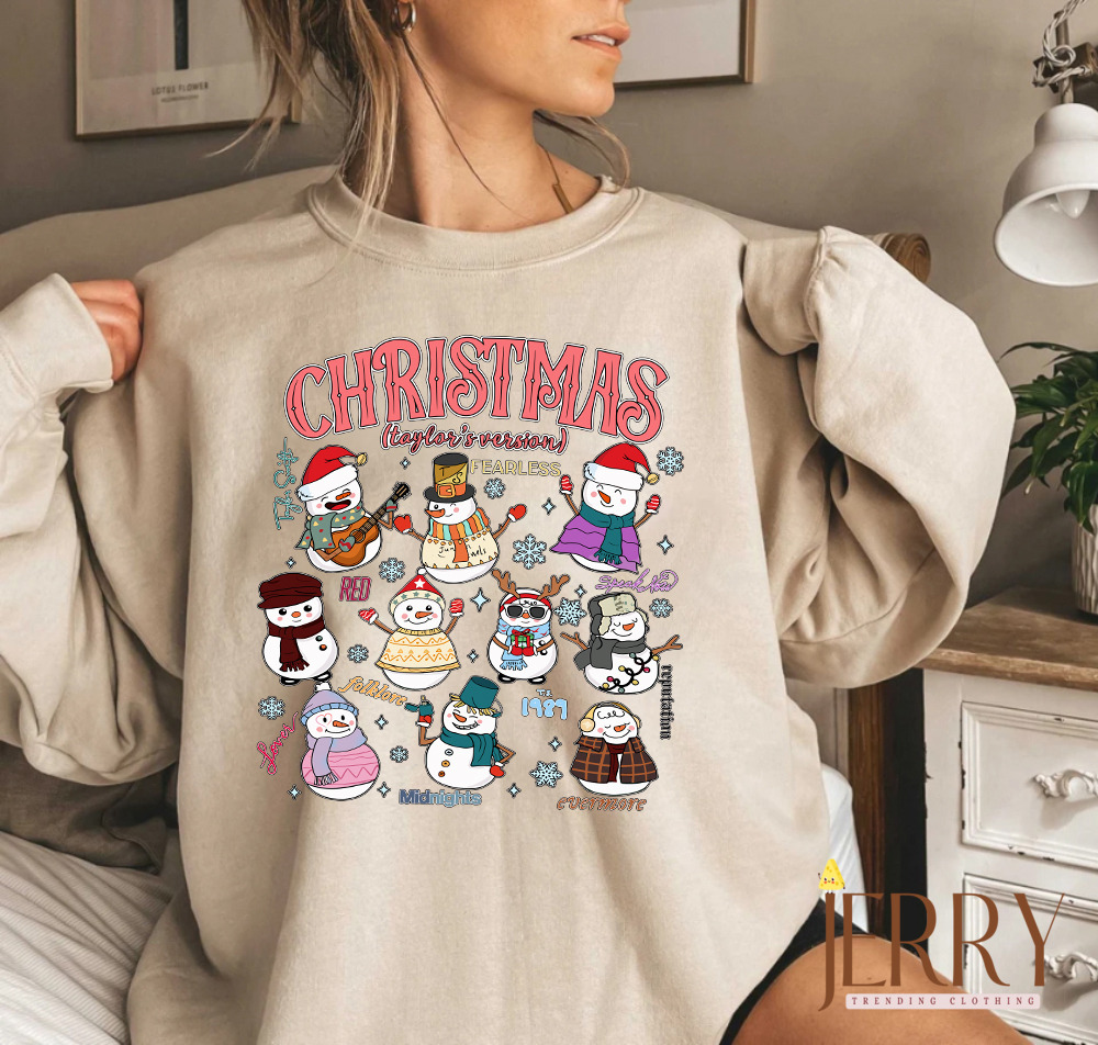 Cheap Taylors Version Taylor Swift Eras Tour Christmas Crewneck Sweatshirt