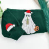 Christmas Ghost iced-Coffee Embroidered Sweatshirt