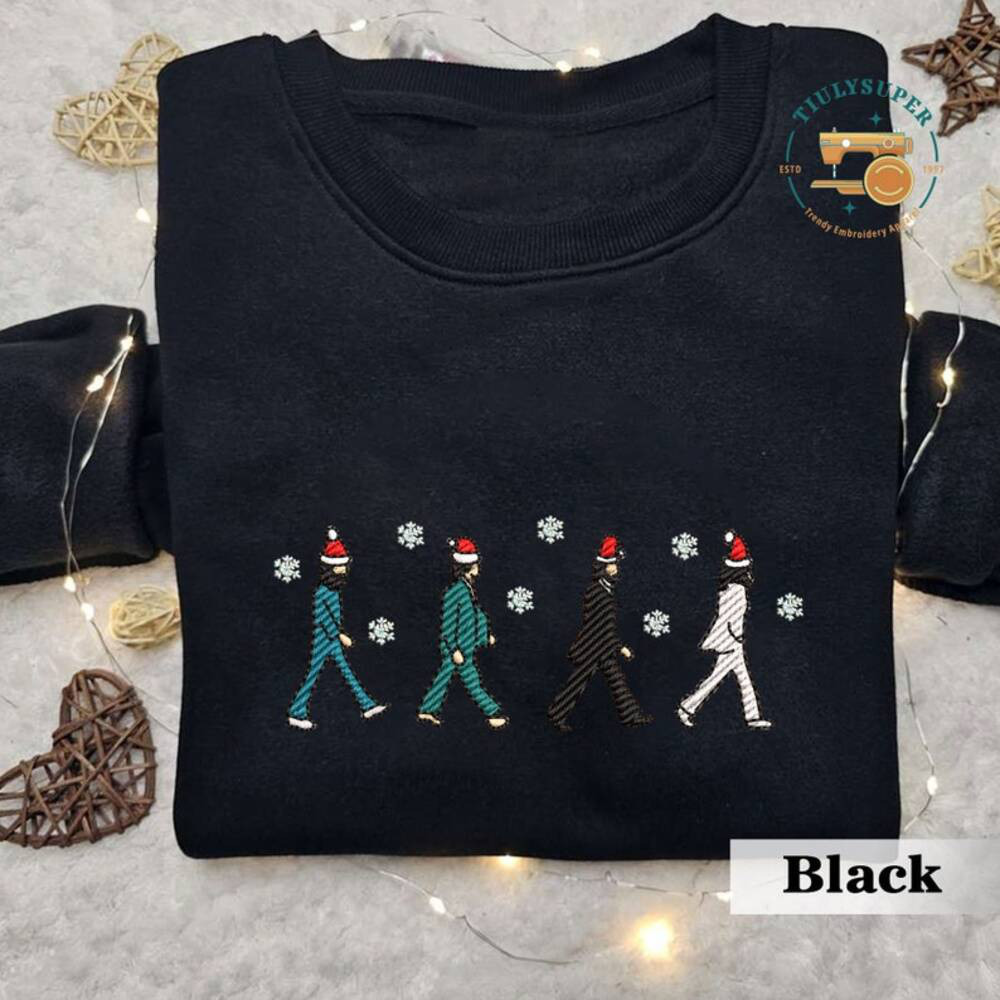 Christmas Music Band Embroidered Unisex Sweatshirt
