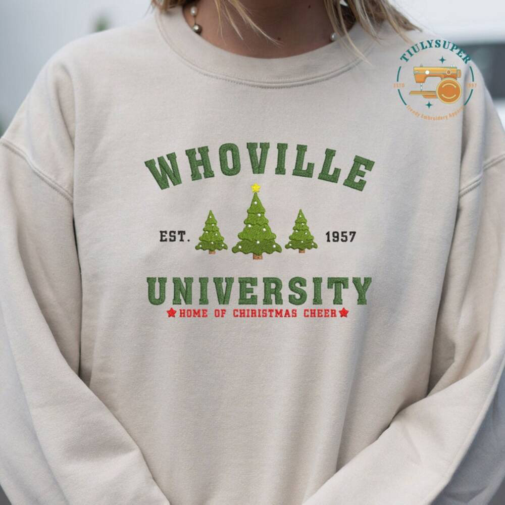 Christmas Tree Farm Embroidered Sweatshirt
