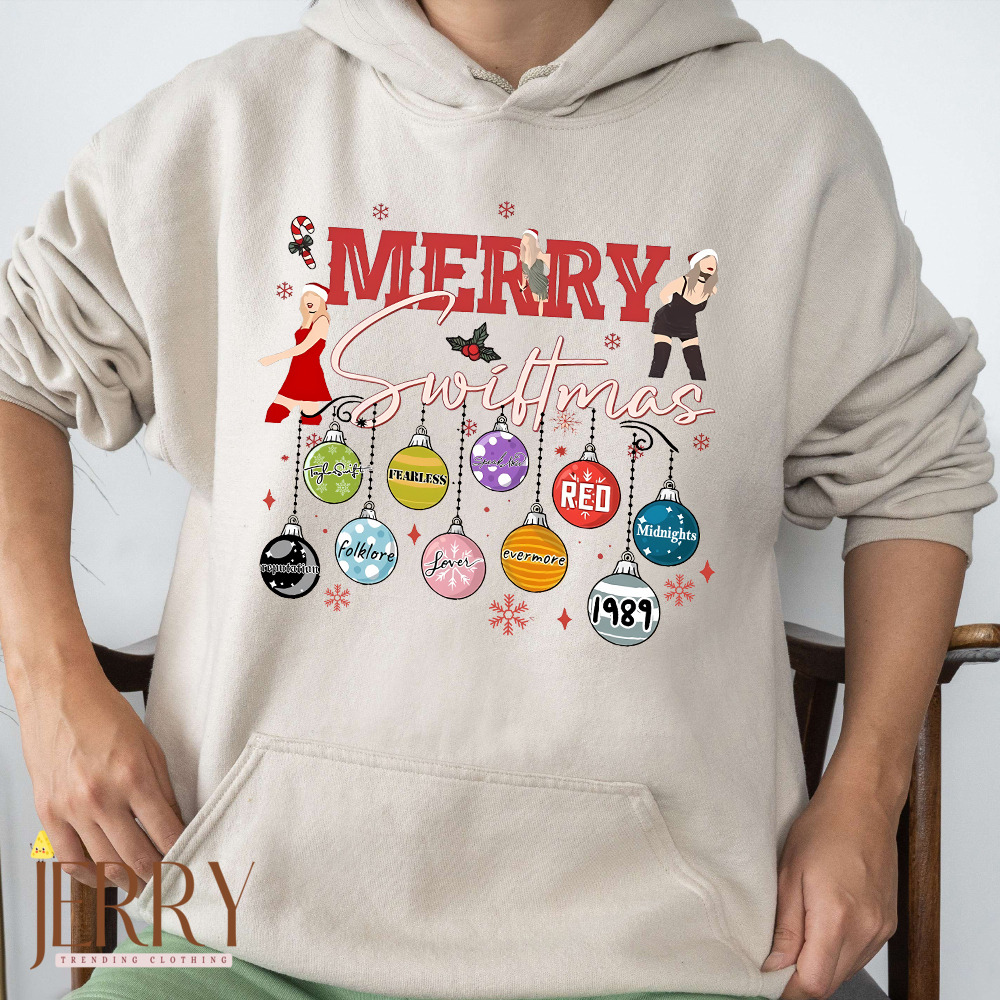 Hot Taylor Swift Merry Swiftmas Eras Album Sweatshirt, Swiftmas Shirt