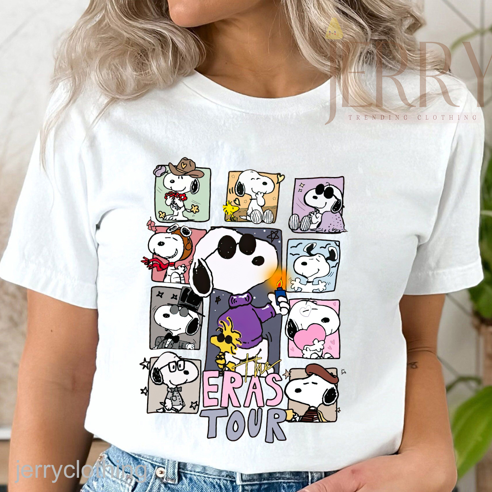 Taylor Swift Eras Tour Snoopy T Shirt For Swifties
