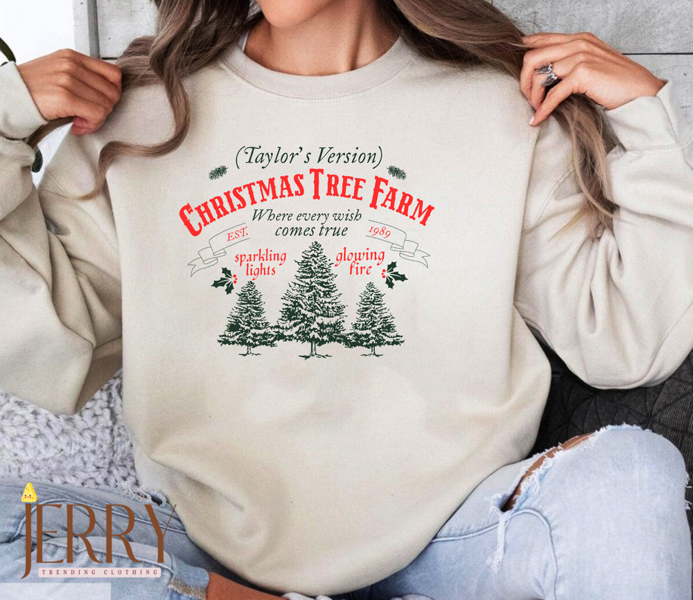 Taylorsversion Christmas Tree Farm Swiftmas Sweatshirt, Taylors Version Shirt