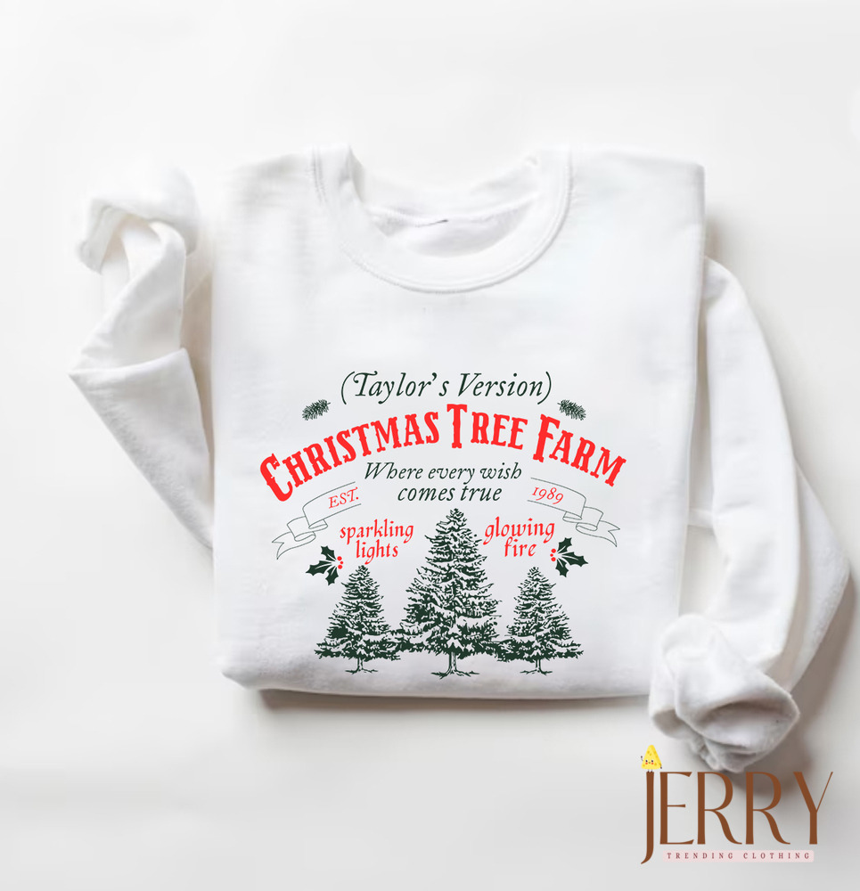 Taylorsversion Christmas Tree Farm Swiftmas Sweatshirt, Taylors Version Shirt
