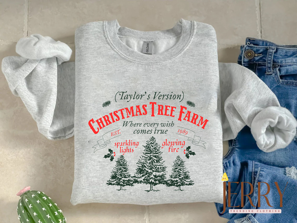 Taylorsversion Christmas Tree Farm Swiftmas Sweatshirt, Taylors Version Shirt