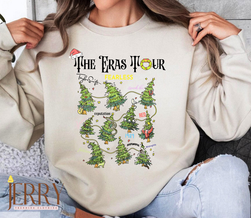 The Eras Tour Christmas Trees Taylor Swift Sweatshirt, Eras Tour Shirt