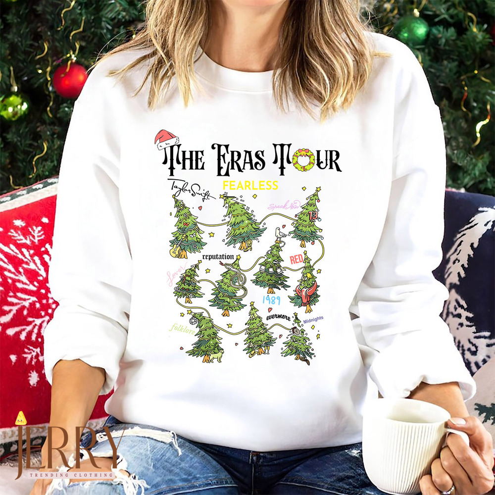 The Eras Tour Christmas Trees Taylor Swift Sweatshirt, Eras Tour Shirt