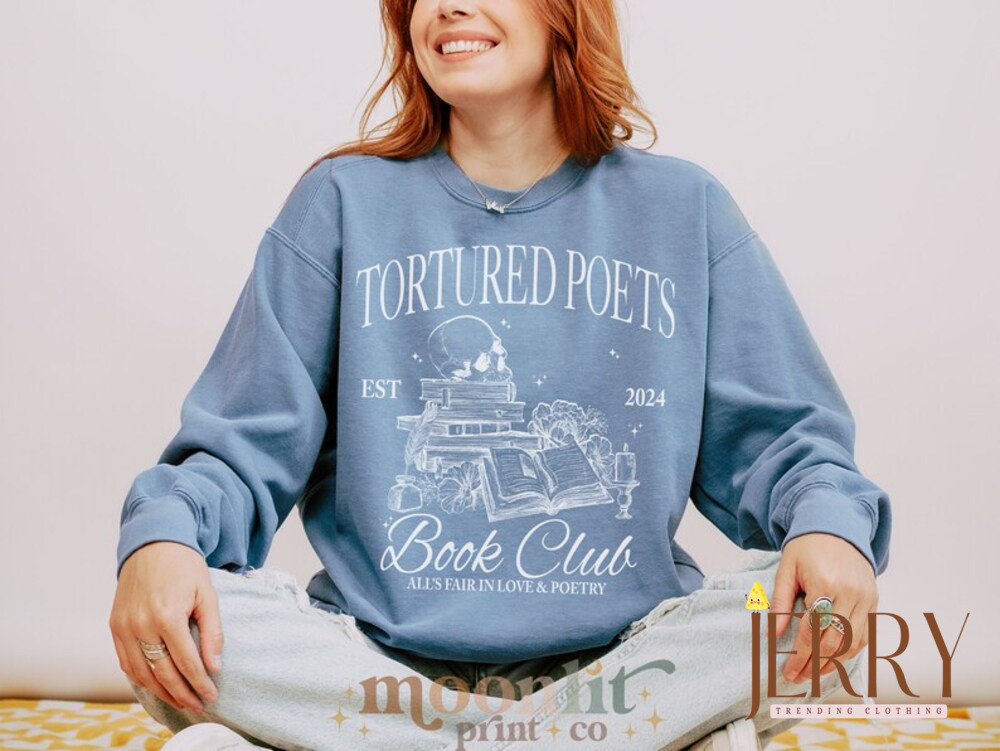 The Tortured Poets Department Shirt Gildan Crewneck, TSwift New Album Shirt, All’s Fair in Love and Poetry, Swiftie Shirt TTPD Shirt Swiftie