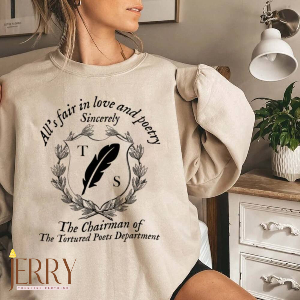 The Tortured Poets Department Shirt, The Eras Tour Shirt, Taylor Swift New Album Shirt, Gift For Fan, All’s Fair In Love and Poetry Shirt