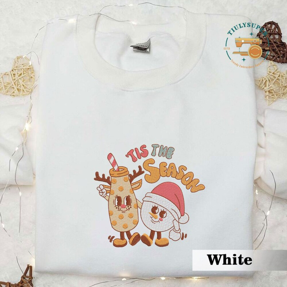 Tis The Season Sweatshirt, Christmas Sweatshirt, Womens Christmas Sweater, Christmas Crewneck Pullover Christmas Tree Holiday Sweaters