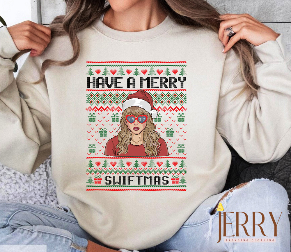 Vintage Have A Merry Swiftmas Taylor Swift Sweatshirt, Merry Swiftmas Sweatshirt