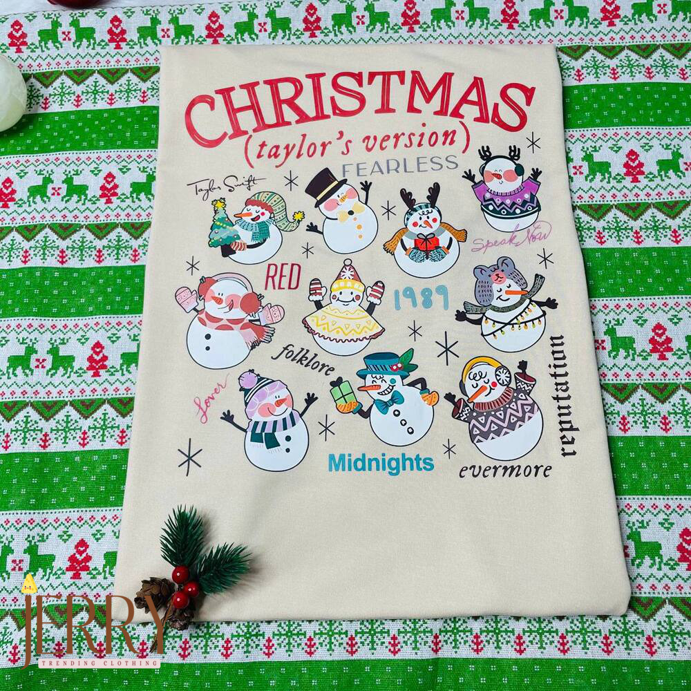 Vintage Taylor Swift Christmas Taylors Version Sweatshirt, Christmas Sweatshirt