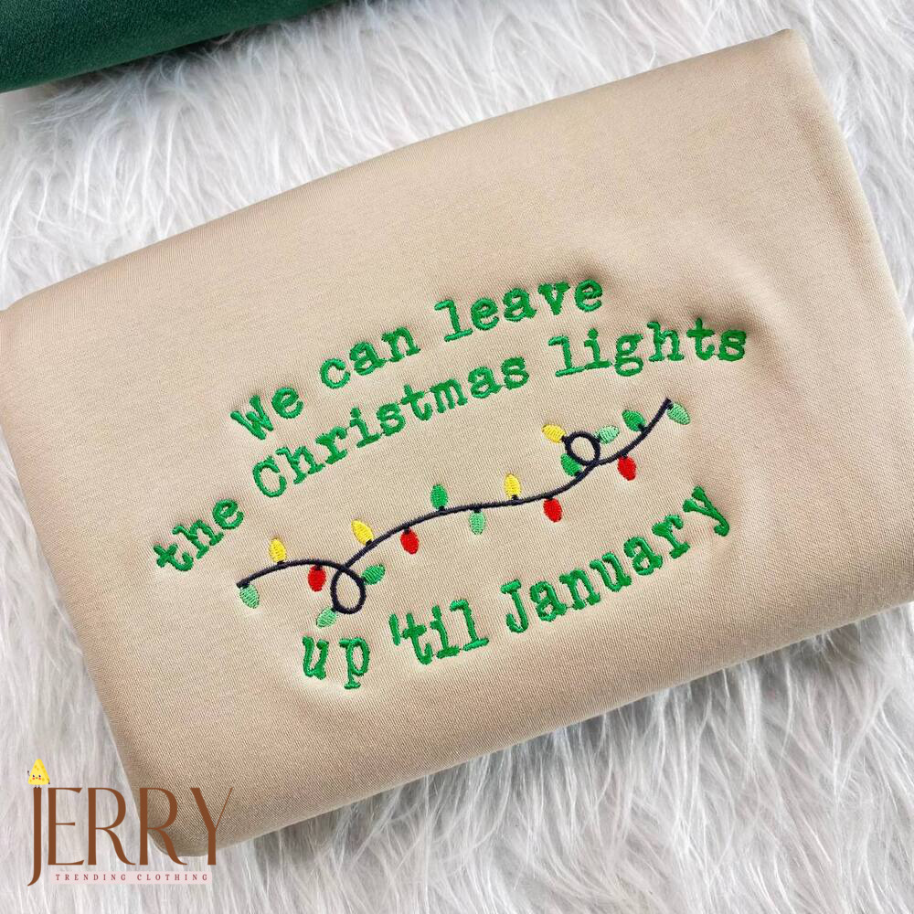 Vintage We can leave the Christmas Lights Up Till January Swiftmas Sweatshirt