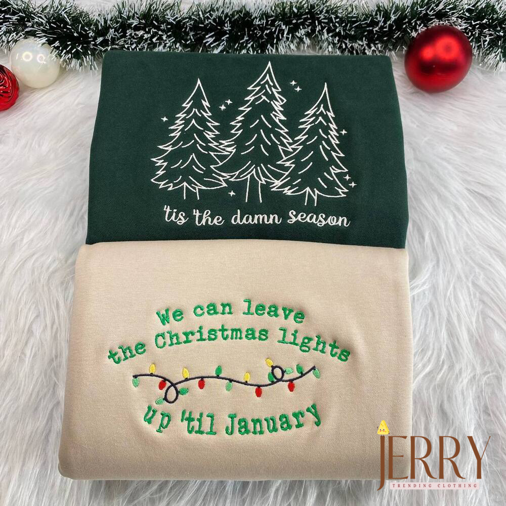 Vintage We can leave the Christmas Lights Up Till January Swiftmas Sweatshirt