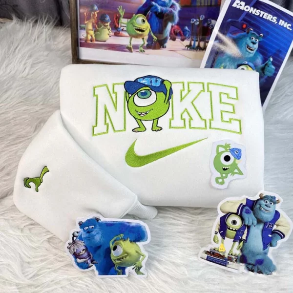 Mike Wazowski & James Sullivan Monsters Nike Embroidered Sweatshirt